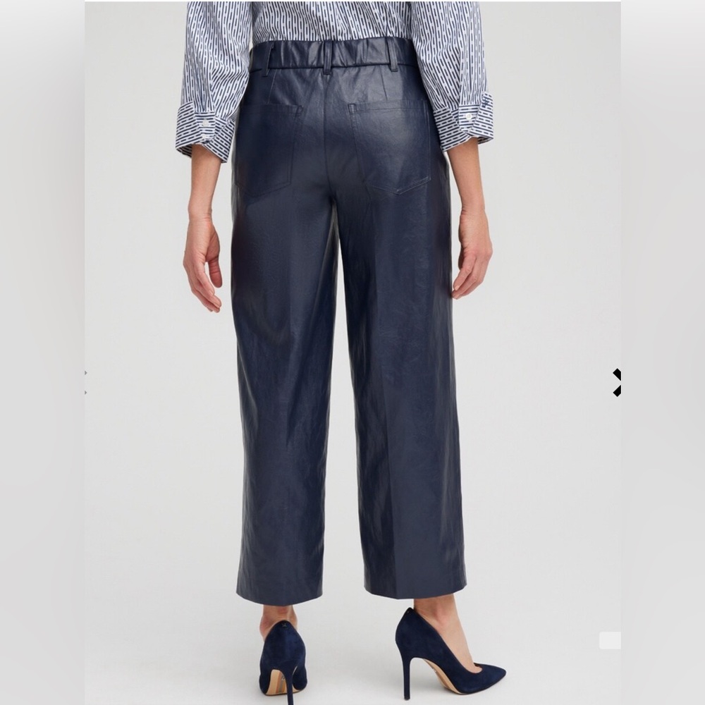 Chico’s faux leather cropped pants size 10(1,5) new with tags
